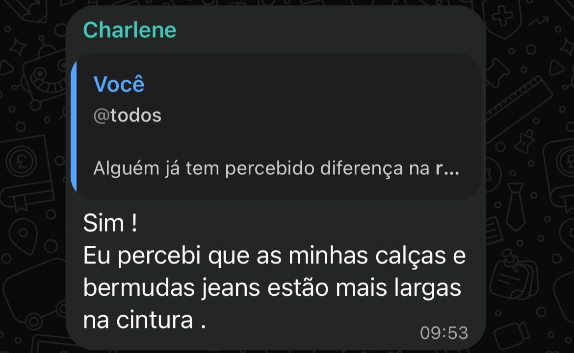Mensagem real de aluna 1
