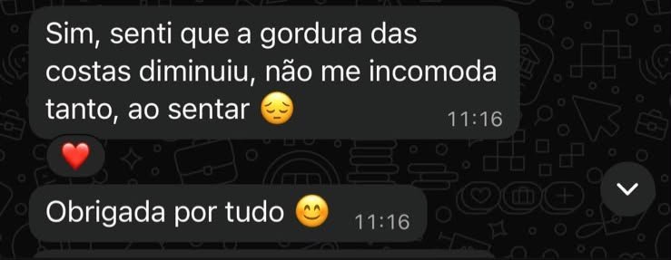 Mensagem real de aluna 3